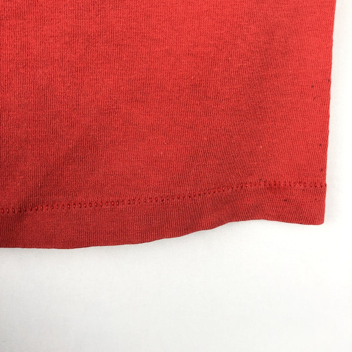 90'S TRENCH NBA CHICAGO BULLS Logo Print T-Shirt, Made in USA, Men's Size L (Equivalent), Vintage cotton red type Vintage Second Hand