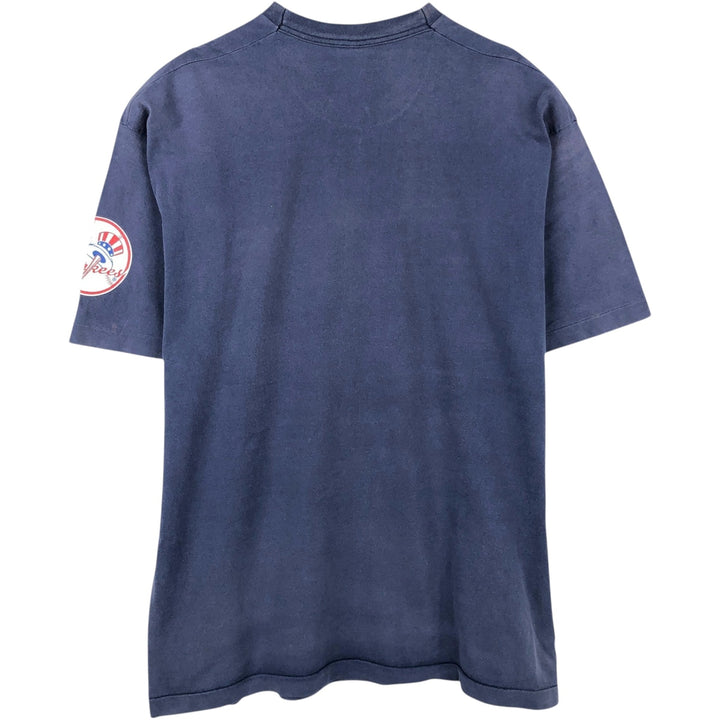 90'S SALEM MLB NEW YORK YANKEES Logo Print T-Shirt, Made in USA, Men's XL (approx.), Vintage cotton navy blue type Vintage Second Hand