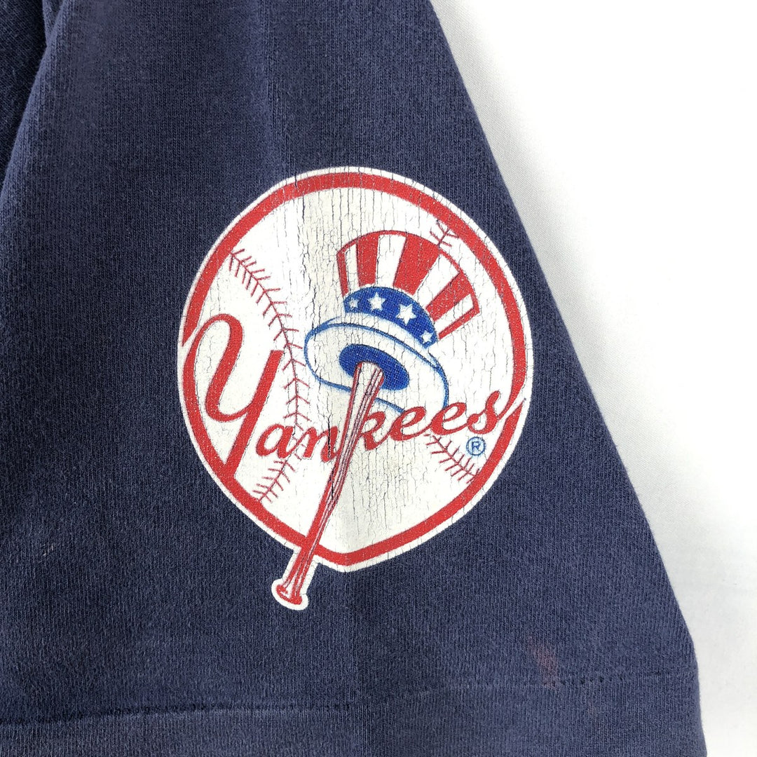 90'S SALEM MLB NEW YORK YANKEES Logo Print T-Shirt, Made in USA, Men's XL (approx.), Vintage cotton navy blue type Vintage Second Hand