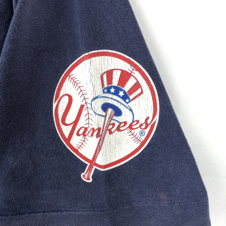 90'S SALEM MLB NEW YORK YANKEES Logo Print T-Shirt, Made in USA, Men's XL (approx.), Vintage cotton navy blue type Vintage Second Hand