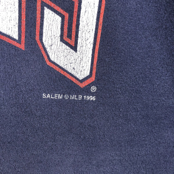 90'S SALEM MLB NEW YORK YANKEES Logo Print T-Shirt, Made in USA, Men's XL (approx.), Vintage cotton navy blue type Vintage Second Hand
