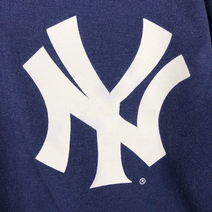 90s-00'S Majestic MLB New York Yankees V-neck T-shirt, Men's XL equivalent, Vintage cotton navy blue type Vintage Second Hand