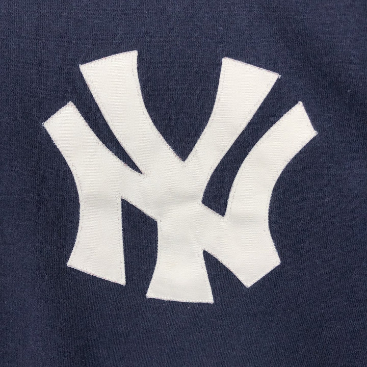 2000'S Majestic MLB New York Yankees Logo T-Shirt, Made in USA, Men's Size M (approx.) cotton navy blue type Vintage Second Hand