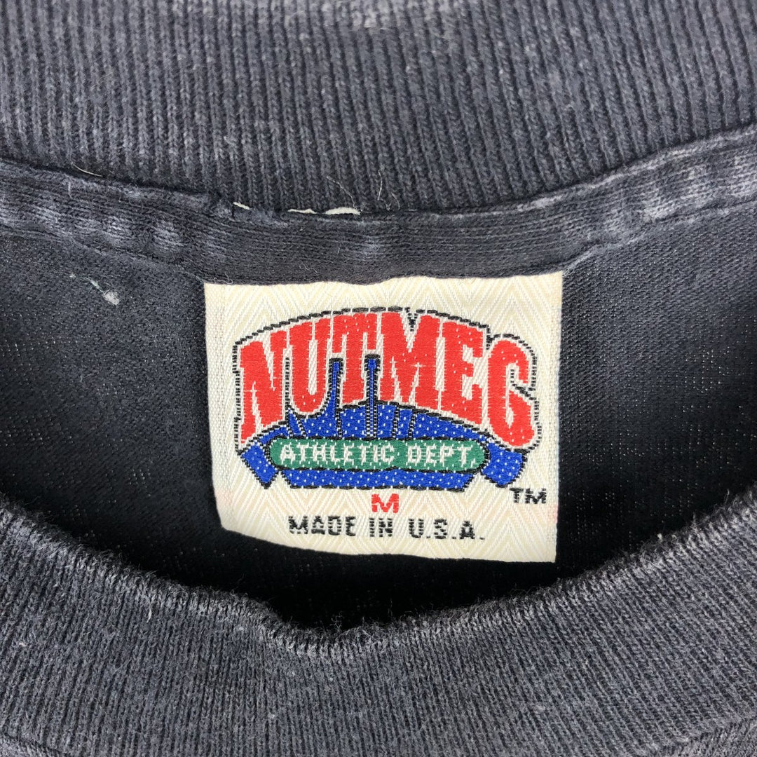 90'S NUTMEG MLB New York Yankees sports t-shirt, made in USA, men's size M equivalent, vintage. unclear black type Vintage Second Hand