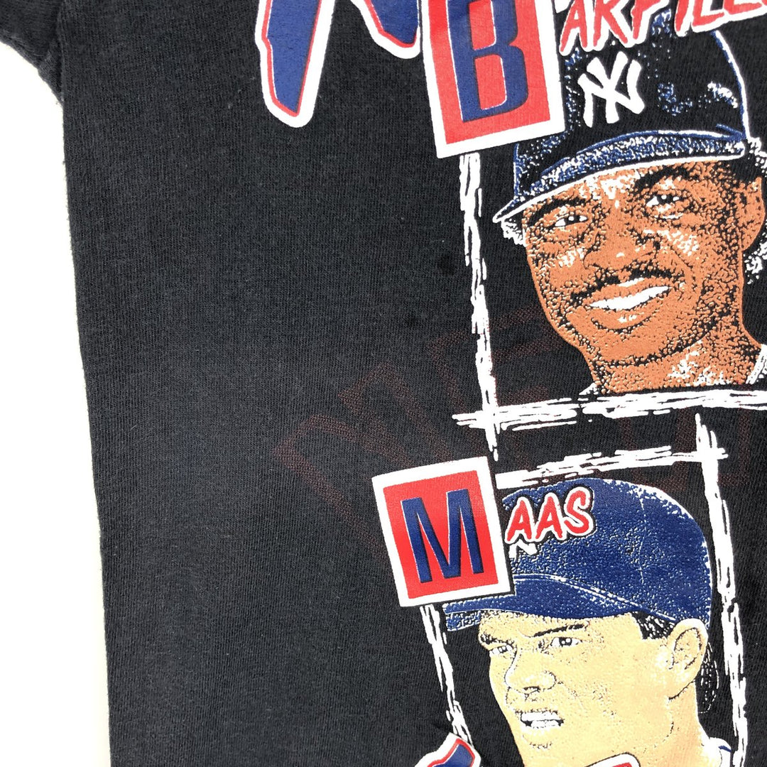 90'S NUTMEG MLB New York Yankees sports t-shirt, made in USA, men's size M equivalent, vintage. unclear black type Vintage Second Hand