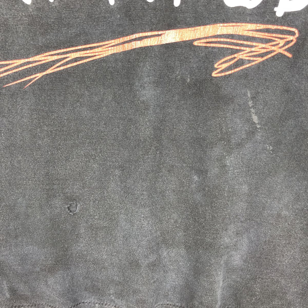 90'S WWF ATTITUDE Pro Wrestling Sports Print T-Shirt, Men's Size L (approx.) unclear black type Vintage Second Hand