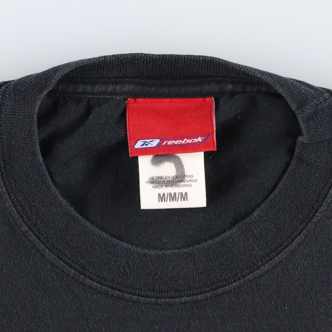 2000'S Reebok NFL Carolina Panthers sports print T-shirt, men's size M (approx.) cotton black type Vintage Second Hand