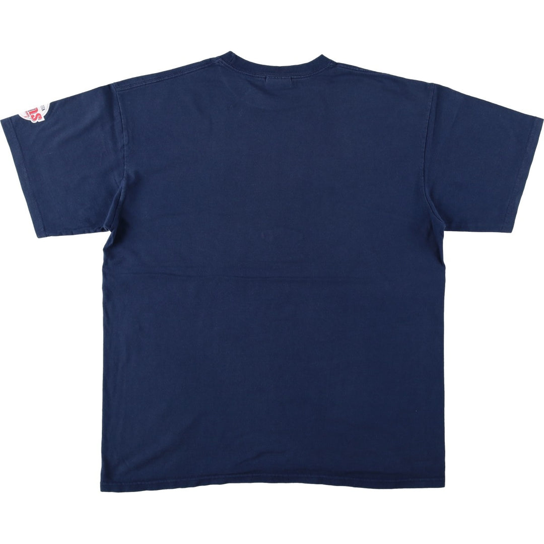 00'S Nike Sports Print T-shirt Men's Size L cotton navy blue type Vintage Second Hand