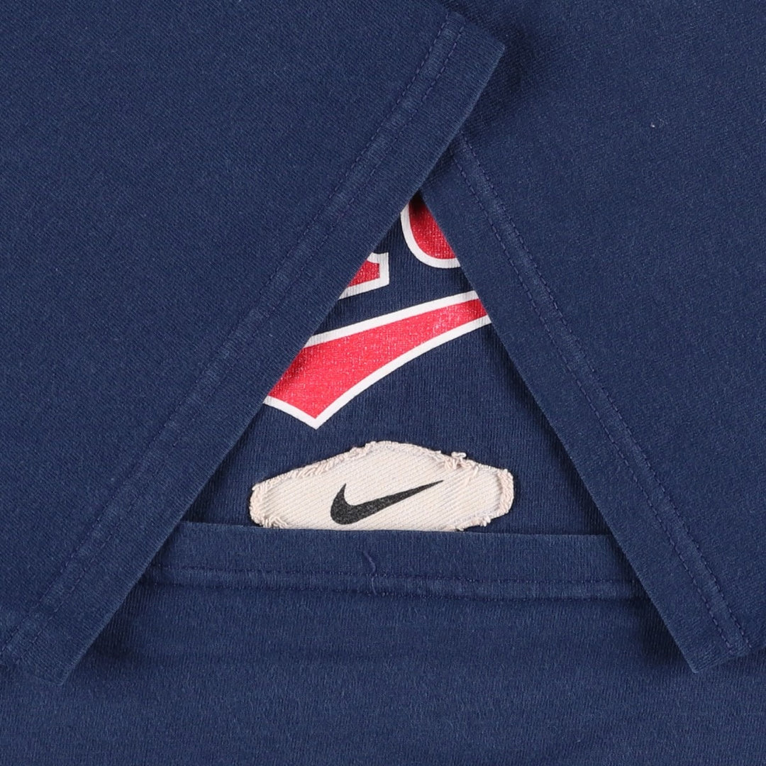 00'S Nike Sports Print T-shirt Men's Size L cotton navy blue type Vintage Second Hand