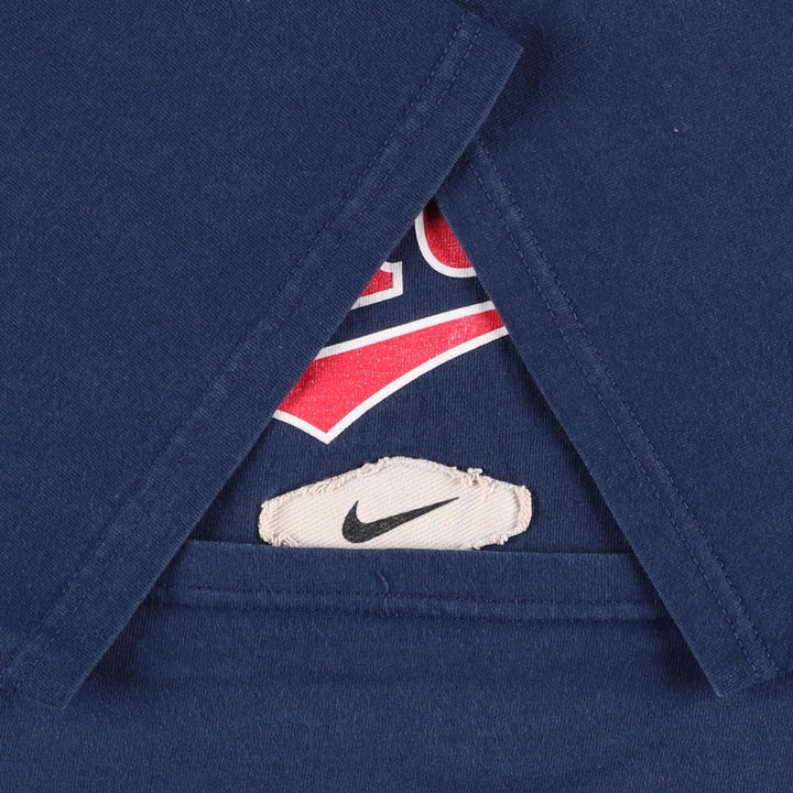 00'S Nike Sports Print T-shirt Men's Size L cotton navy blue type Vintage Second Hand