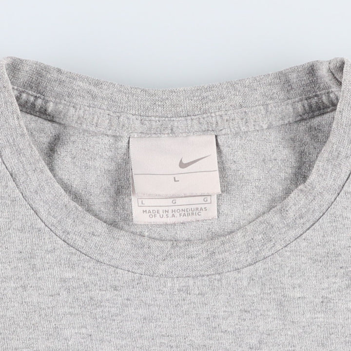 00'S Nike Sports Print T-shirt Men's Size L cotton gray type Vintage Second Hand