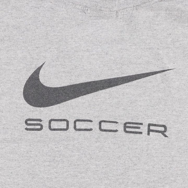 00'S Nike Sports Print T-shirt Men's Size L cotton gray type Vintage Second Hand