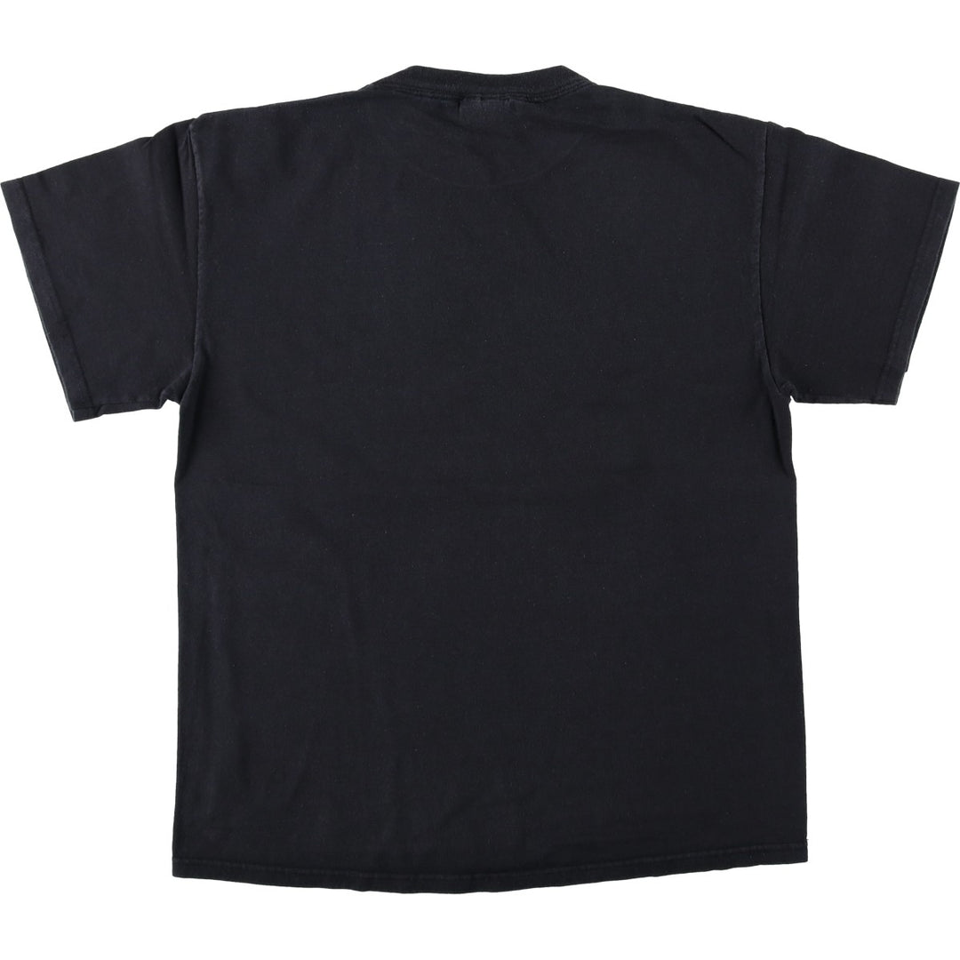 2000'S Nike sports print T-shirt, men's size M (approx.) cotton black type Vintage Second Hand
