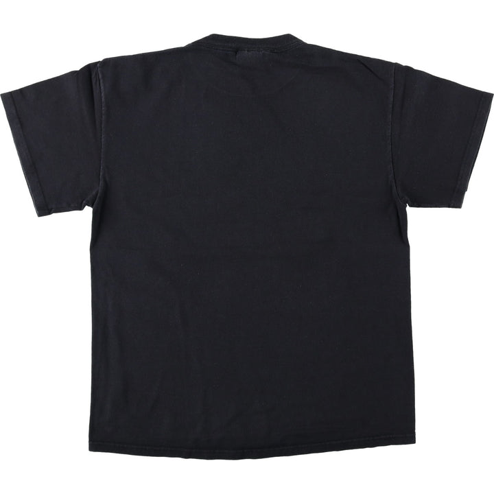 2000'S Nike sports print T-shirt, men's size M (approx.) cotton black type Vintage Second Hand