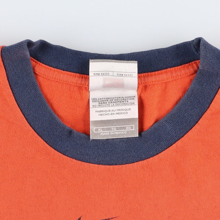 Nike Team MLB Detroit Tigers sports print T-shirt, men's size XL (approx.) cotton orange type Vintage Second Hand