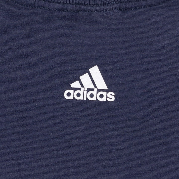 2000'S Adidas MLB New York Yankees sports print T-shirt, Made in USA, Men's XL equivalent. cotton navy blue type Vintage Second Hand