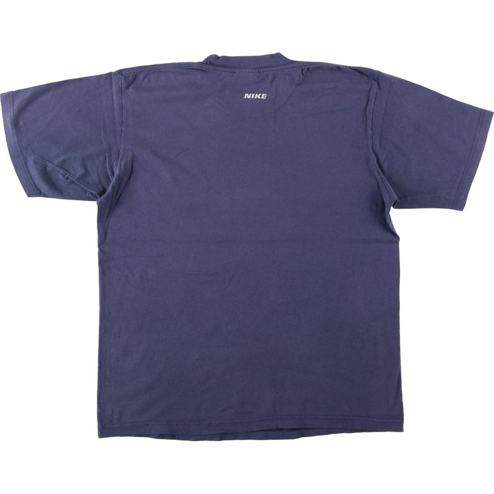00'S Nike Logo T-shirt, Men's L size cotton navy blue type Vintage Second Hand