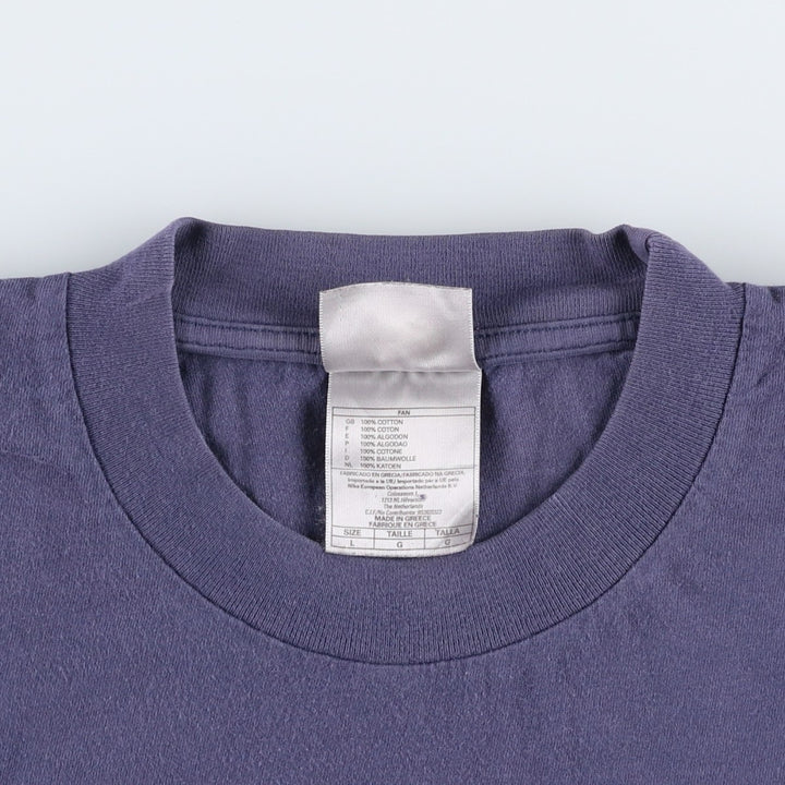 00'S Nike Logo T-shirt, Men's L size cotton navy blue type Vintage Second Hand