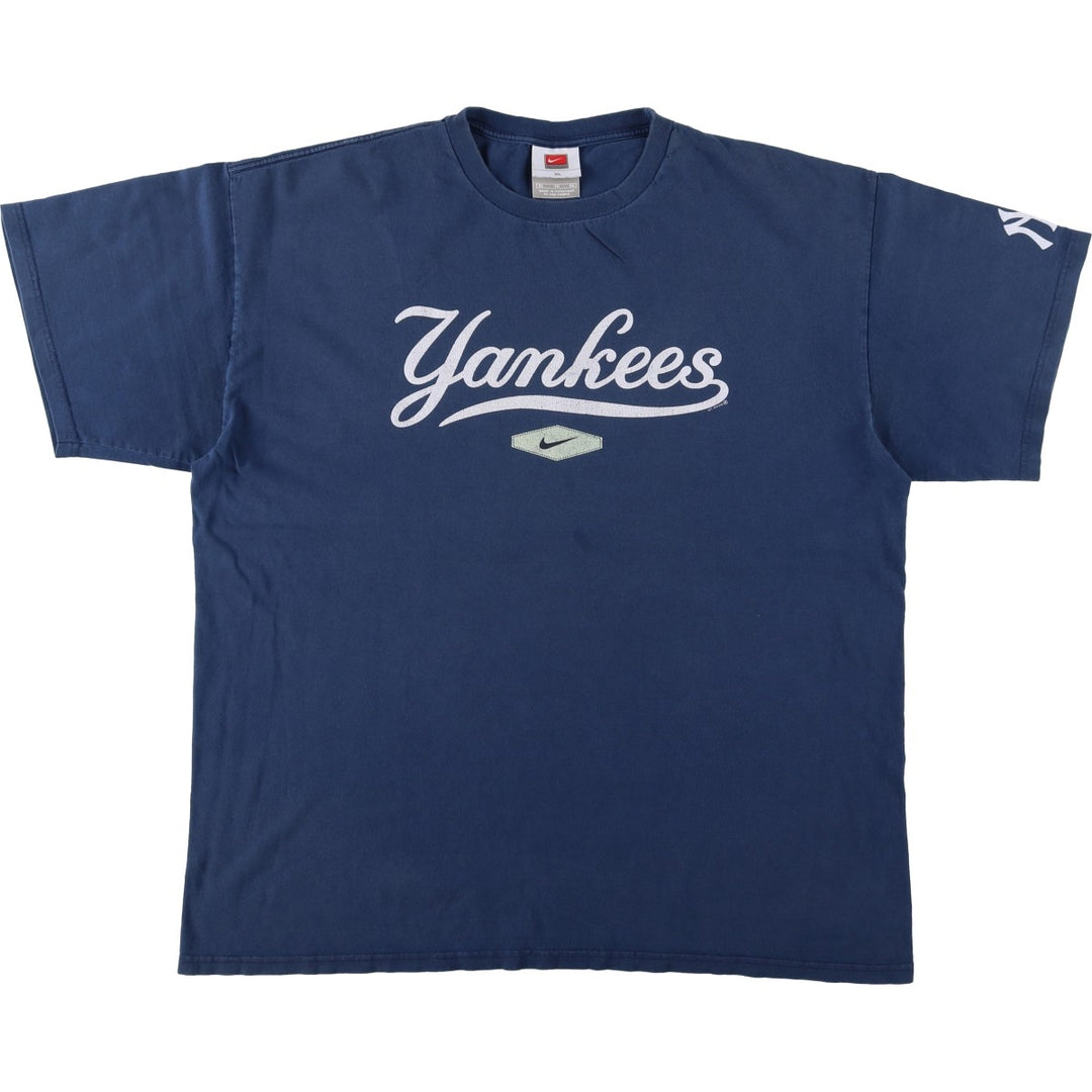 2000'S Nike Team Sports Print T-Shirt, Men's Size XL (approx.) cotton navy blue type Vintage Second Hand