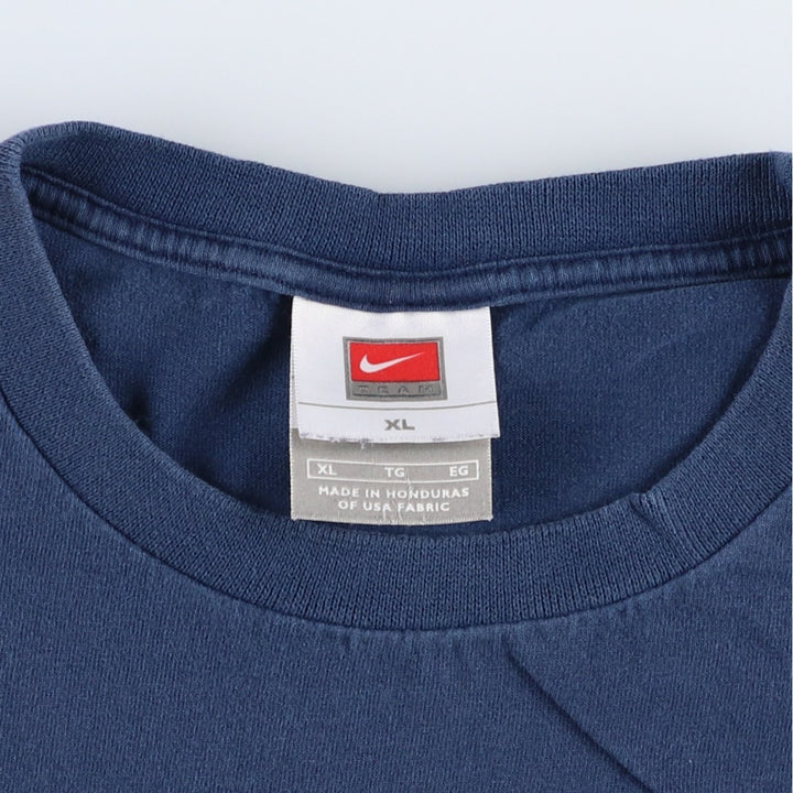 2000'S Nike Team Sports Print T-Shirt, Men's Size XL (approx.) cotton navy blue type Vintage Second Hand