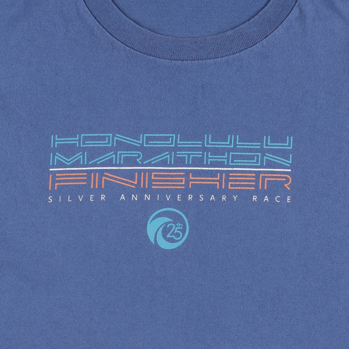 90'S Nike sports t-shirt, made in USA, men's size L equivalent, vintage. cotton blue type Vintage Second Hand