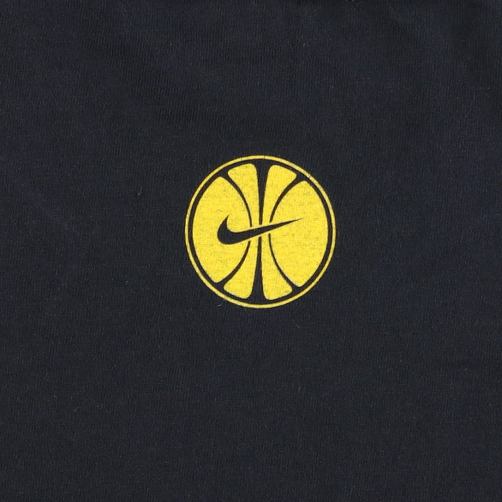 90'S Nike Sports Print T-Shirt Made in USA Men's L Size Vintage cotton black type Vintage Second Hand