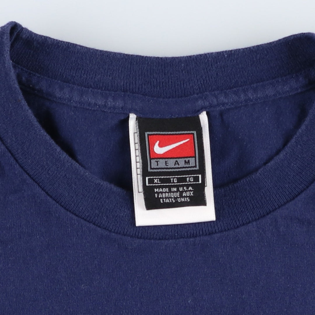 90s-00'S Nike Team Logo T-Shirt, Made in USA, Men's Size XL (approx.), NFL New England Patriots, Vintage. cotton navy blue type Vintage Second Hand