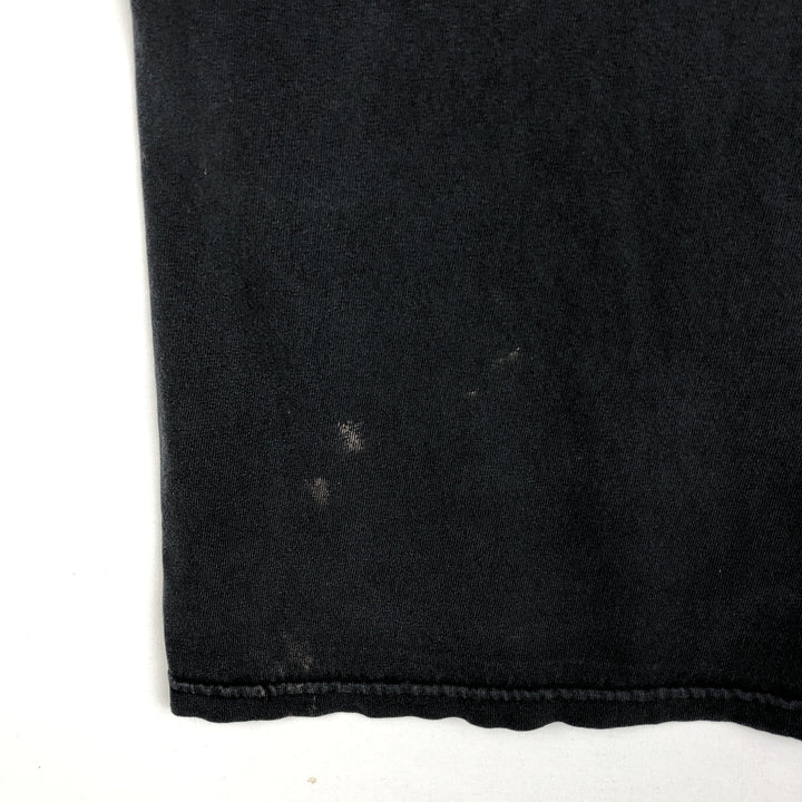 00'S TENNESSEE RIVER print T-shirt, men's size L cotton black type Vintage Second Hand