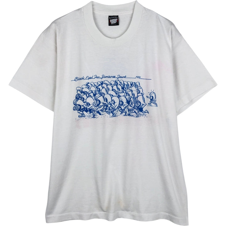 Screen Stars printed T-shirt, made in USA, men's size XL equivalent, vintage. cotton white type Vintage Second Hand
