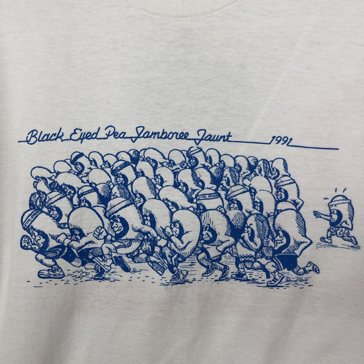 Screen Stars printed T-shirt, made in USA, men's size XL equivalent, vintage. cotton white type Vintage Second Hand