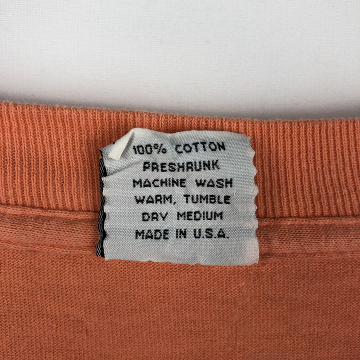 GRAVITY GRAPHICS Whale Pattern Print T-Shirt, Made in USA, Men's XL (equivalent), Vintage cotton coral Vintage Second Hand