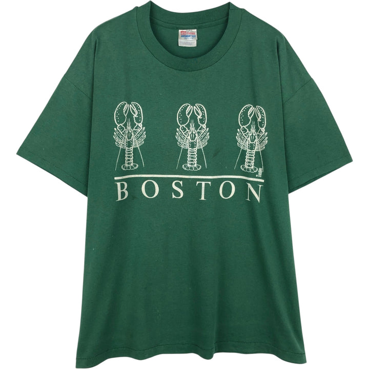 90'S Hanes HEAVYWEIGHT 50 cotton green type Vintage Second Hand