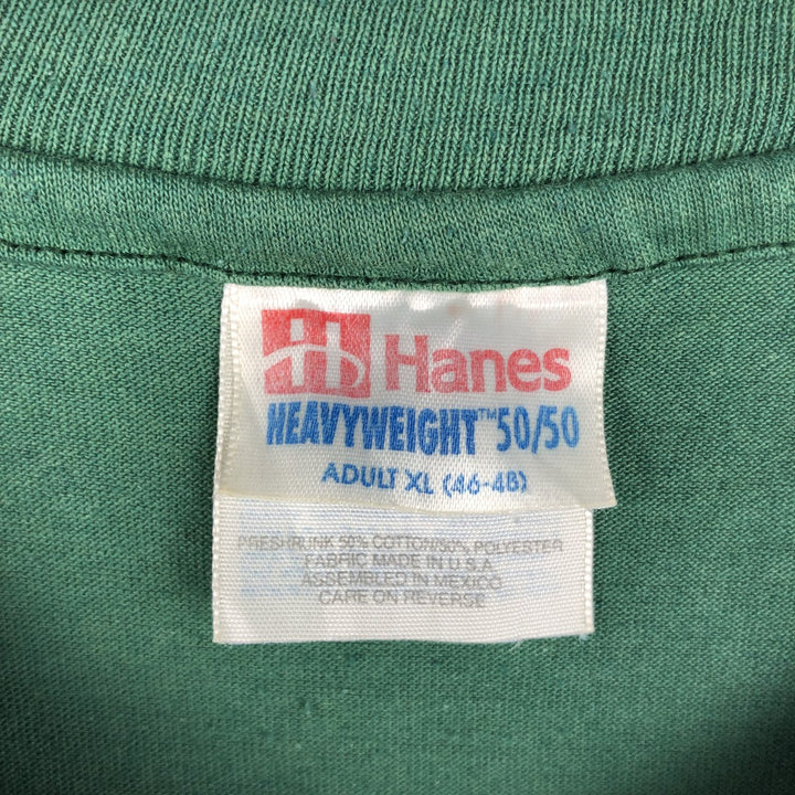90'S Hanes HEAVYWEIGHT 50 cotton green type Vintage Second Hand