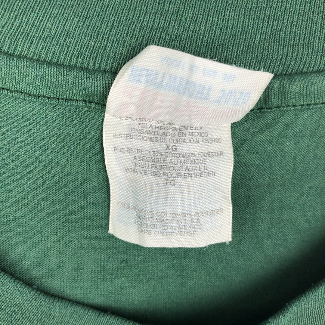 90'S Hanes HEAVYWEIGHT 50 cotton green type Vintage Second Hand