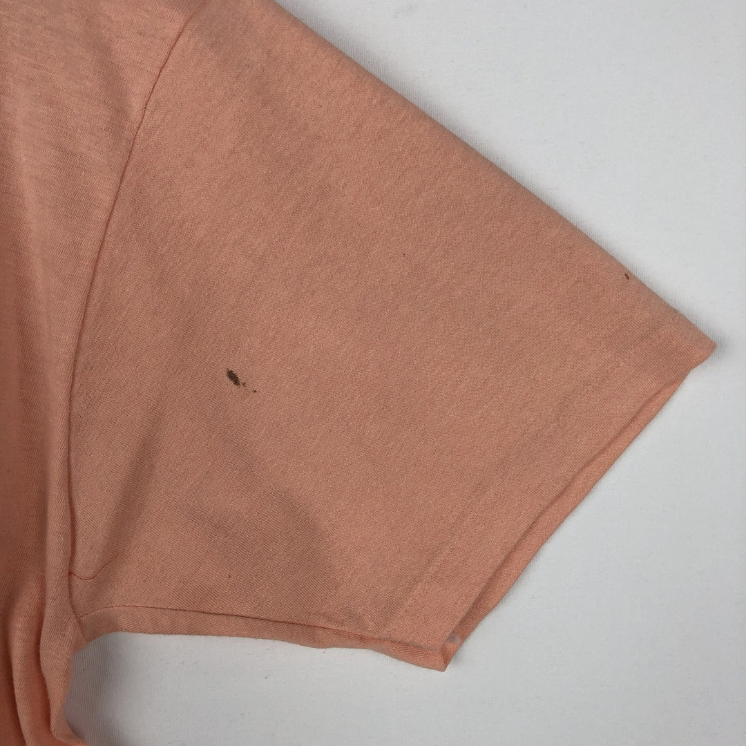 ~90'S COLLECTION UNIQUE Penguin Pattern Print T-Shirt, Made in Canada, Men's Size L (approx.), Vintage cotton coral Vintage Second Hand