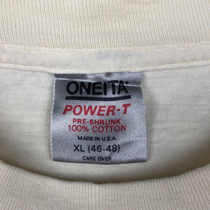 90'S Onita Mission San Luis Obispo De Tolosa Photo T-Shirt, Made in USA, Men's XL equivalent, Vintage cotton unbleached Vintage Second Hand