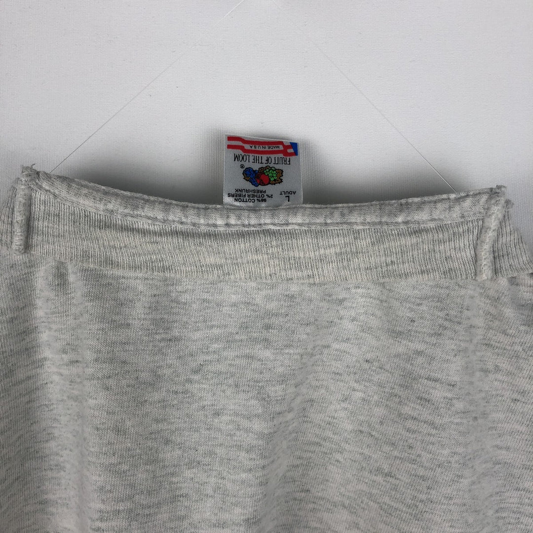 90'S Fruit of the Loom PUKE and SNOT Print T-Shirt, Made in USA, Men's Size L (approx.), Vintage cotton gray type Vintage Second Hand