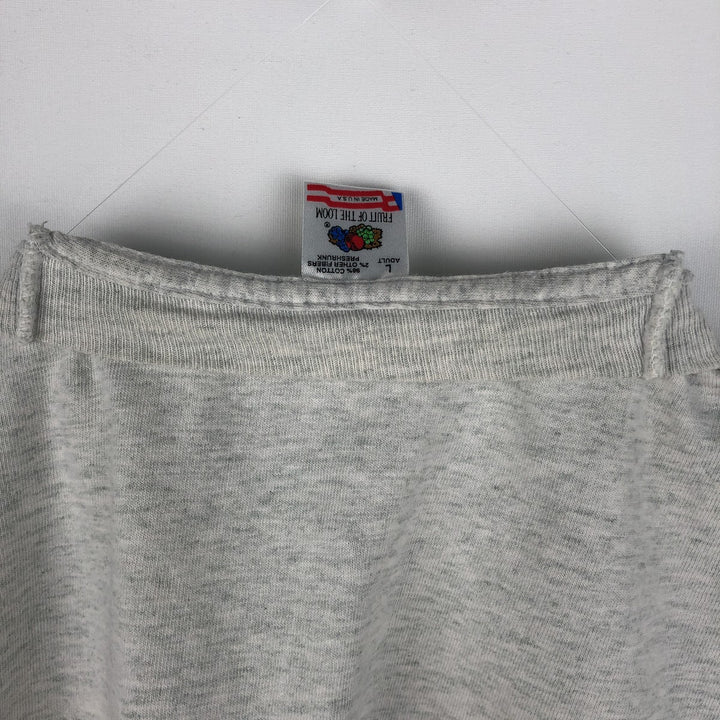 90'S Fruit of the Loom PUKE and SNOT Print T-Shirt, Made in USA, Men's Size L (approx.), Vintage cotton gray type Vintage Second Hand