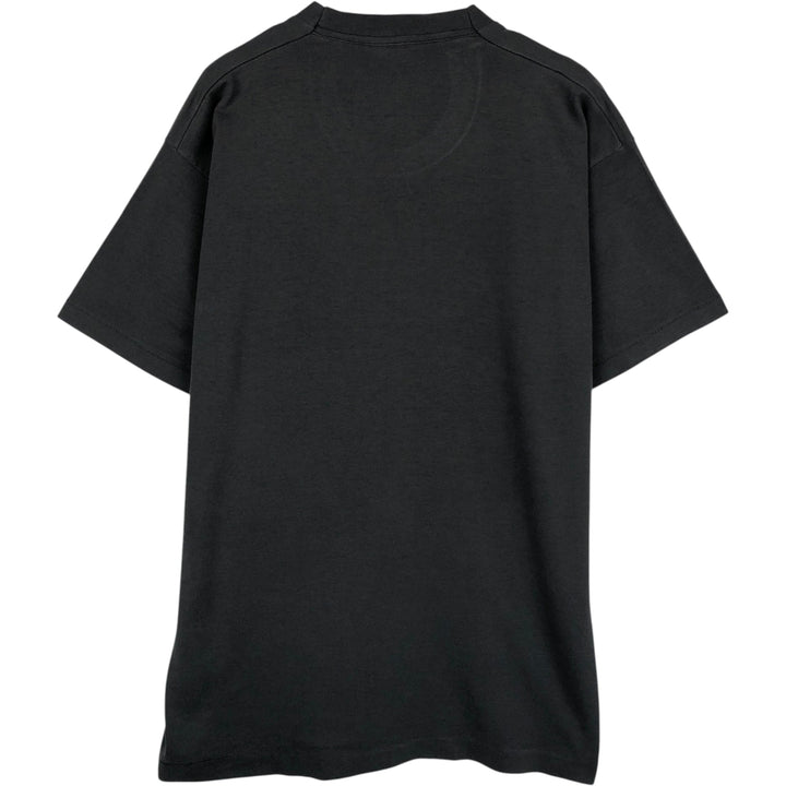 Photo T-shirt, Made in Canada, Men's XL equivalent, Vintage cotton black type Vintage Second Hand