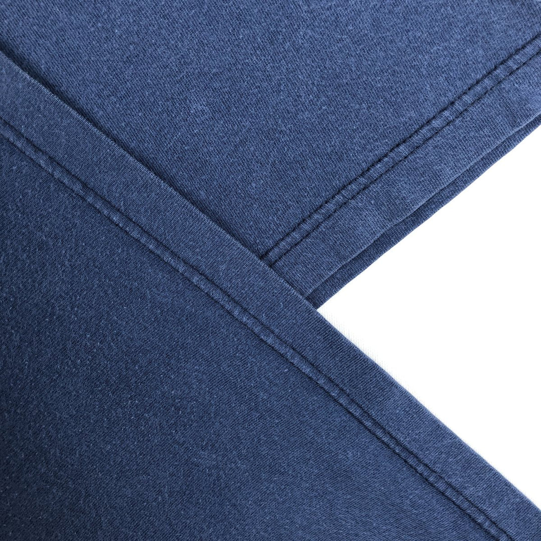 JACQUARD Print T-Shirt, Made in France, Men's XL (approx.) cotton Navy blue Vintage Second Hand