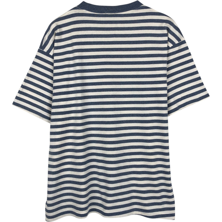 BEACHBALLS Border Pattern Print T-Shirt, Men's Size XL (Equivalent), Vintage cotton white type Vintage Second Hand