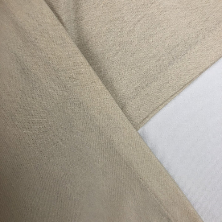90'S Hanes HEAVYWEIGHT 50 cotton ivory Vintage Second Hand