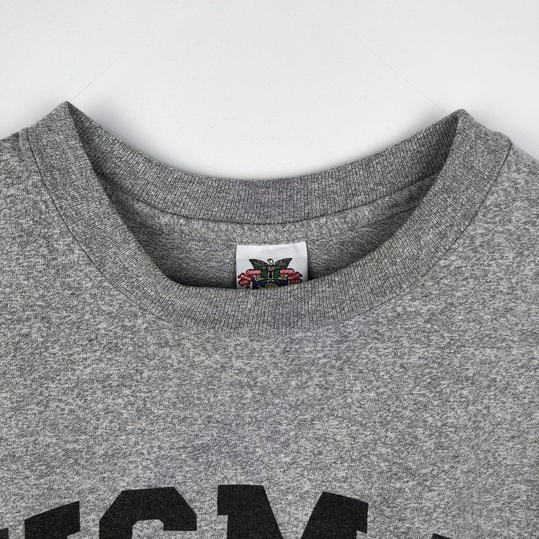 1990'S USMA (United States Military Academy) College T-shirt, Men's XL equivalent, Vintage cotton gray type Vintage Second Hand
