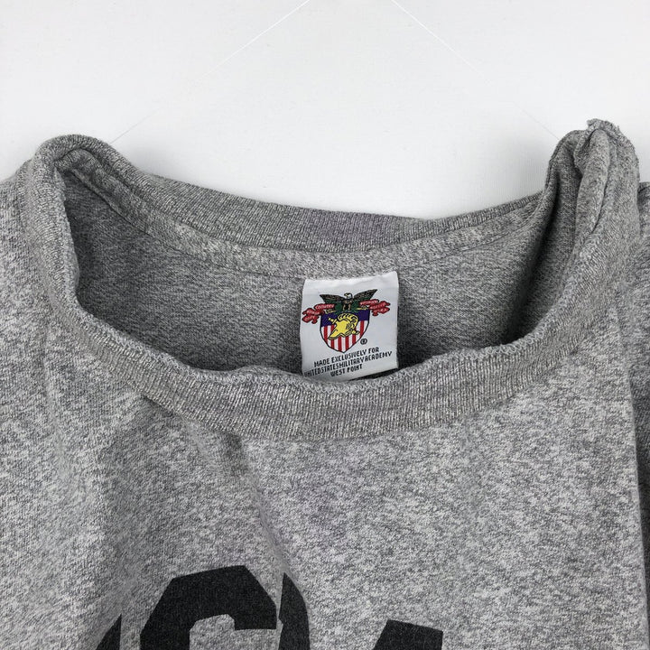 1990'S USMA (United States Military Academy) College T-shirt, Men's XL equivalent, Vintage cotton gray type Vintage Second Hand