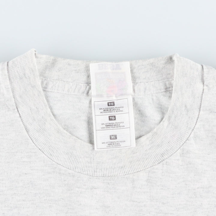 90'S Fruit of the Loom Best Message Print T-Shirt Made in USA Men's XL Vintage cotton gray type Vintage Second Hand
