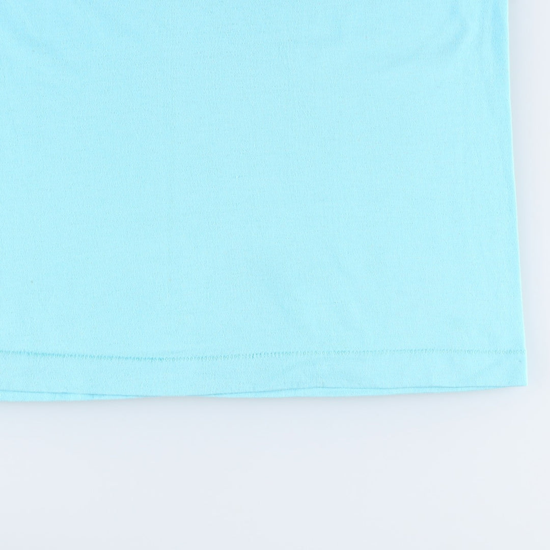 90'S Fruit of the Loom Best Duck Pattern Art T-Shirt, Made in USA, Men's XL equivalent, Vintage cotton Blue type light blue Vintage Second Hand