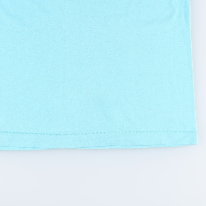 90'S Fruit of the Loom Best Duck Pattern Art T-Shirt, Made in USA, Men's XL equivalent, Vintage cotton Blue type light blue Vintage Second Hand
