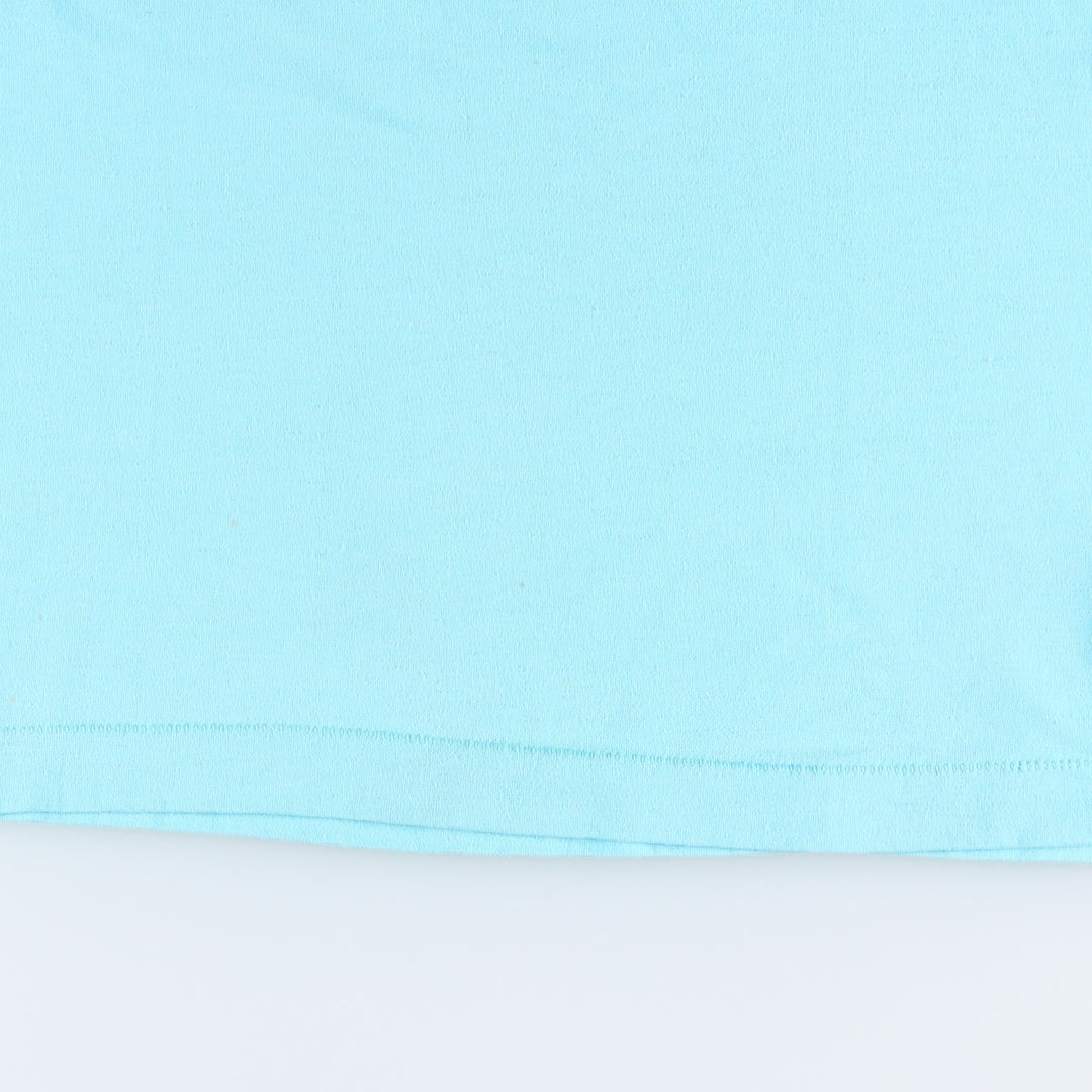 90'S Fruit of the Loom Best Duck Pattern Art T-Shirt, Made in USA, Men's XL equivalent, Vintage cotton Blue type light blue Vintage Second Hand