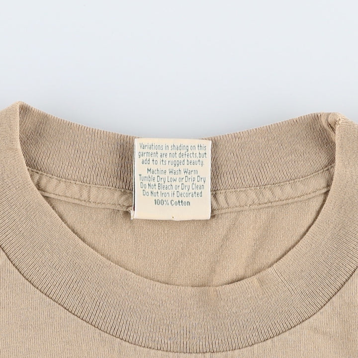 90'S SUTTON'S Printed T-Shirt, Made in USA, Men's XL equivalent, Vintage cotton Beige type Vintage Second Hand