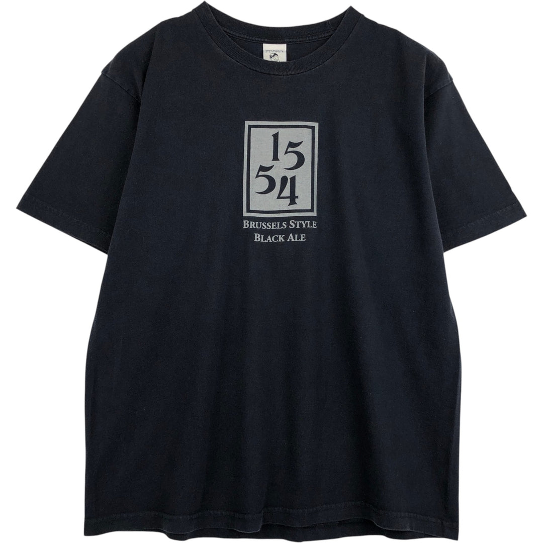 Beneficial T's NEW BELGIUM BREWING COMPANY Advertising T-shirt, Men's Size L (equivalent) cotton black type Vintage Second Hand